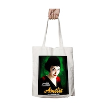 Art Hediye Poster Amelie İki Tarafı Kalıcı Baskılı Yıkanabilir Çanta Çok Renkli