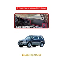 Suzukı Grand Vitara 2003-2006 Torpido Koruma Halısı Kırmızı Kenar