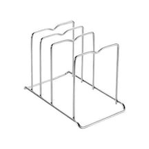 Trendooze Gümüş Mutfak Aksesuarı - Tencere Kapağı Tutucu & Kesme Tahtası Gümüş