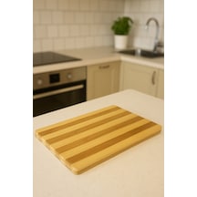 Bambu Kesim Panosu - Bambu Kesim Tahtası 30 Cm X 20 Cm Kesme Tahtası Bambu Bej Cok Renkli - 904788574 Cok Renkli