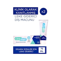 Clinomyn Smokers Sigara İçenler İçin Diş Beyazlatan Diş Macunu 2 x 75 ML