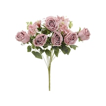 Yapay Gül Lilyum Ortanca Demeti 49 Cm Lila-10051