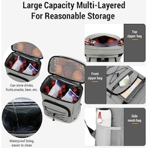 Trendooze Yalıtımlı Suya Sızdırmazlık Sırt Koyu Koyu Gri Gri Çantası, 648 Th Koyu Gri