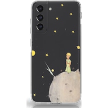 Samsung Galaxy S21 Fe Uyumlu Küçük Prens Tasarımlı Baskılı Silikon Kılıf Renkli