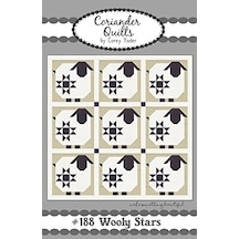 Coriander Quilts Yünlü Yıldız Deseni, Yok Açik Gri