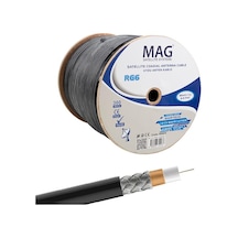 Mag Rg6-u6 Cu-cu Bakır Yeşil Anten Kablo 300 Mt