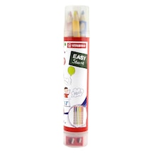 Stabılo Easycolors - Ergonomik Kuru Boya Kalemi - 6 Renkli Tüp - Sağ 124-Pembe