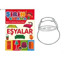 Karatay 4e Şirin Boyama Kitabı Eşyalar 16 Syf