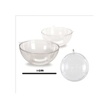 Şeffaf Mika Küre Top 8 Cm 20 Adet