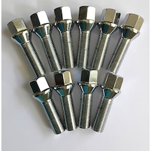 Bijon Takımı Krom Kaplı M14x1.5 - Aa 17mm Diş/boy 36/62 Mm, 10 Ad