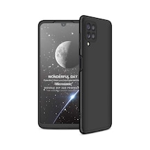 Samsung Galaxy M22 İçin Kılıf Double Dip 360 Protective Siyah Galaxy M22 İle Uyumlu Kılıf - Siyah