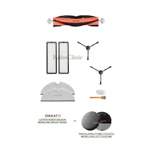 Xiaomi Mi Vacuum Mop 2 Pro Plus Robot Süpürge Uyumlu Fırça,hepa Filtre,mop Seti-9 Parça