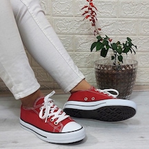 Fiyra 554 Kırmızı Kısa Unisex Sneaker Keten Spor Ayakkabı 001
