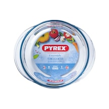 Pyrex 204a000/7743 Kapaklı Cam Yuvarlak Fırın Kabı 2,1l