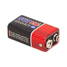 Supex 6f22 9v Çinko Karbon Pil