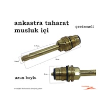 Ankastre Taharat Musluğu İçi Çevirmeli Taharet Musluk İçi Büyük U