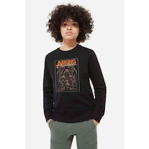 Tshirthane Asking Alexandria Baskılı Unisex Çocuk Siyah Sweatshirt (534638125) Siyah