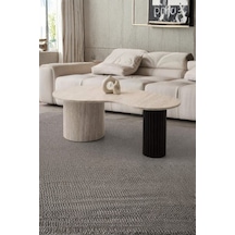 1638 Fasulye Sidon Orta Sehpa Modern Ahşap Tasarım, 127x70x45 Cm Çok Renkli