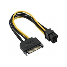 Sata To 6 Pin Pci-Express Ekran Kartı Power Çevirici Güç Kablosu