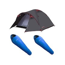 Excamp 3 Pro Çadır - 4 Mevsim Ve Ocean Pro -18 C Uyku Tulumu Set Gri