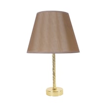 Dekovien Modern Abajur Gold Kaplama Burgu Metal Ayak Altın