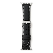 Forzacase Apple Watch 12 46mm İle Uyumlu Suni Deri Kordon Kayış - Fc1242