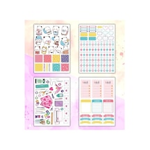 Rengarenk Sticker Kitabı, 24x17 Cm 16 Sayfa Abanoz