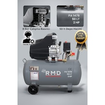 R.m.d Kompresör PA147B 50 Lt 8 Bar 2 Hp Pistonlu Hava Kompresörü