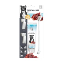 M-Pets Köpekler İçin Biftekli Diş Macunu & Fırça Seti