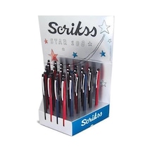 Scrikss Tükenmez 108 Star 36 Lı Stand Çok Renkli