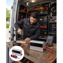 1500w Araç İnvertörü Metal Gövdeli Kompakt Güç Dönüştürücü
