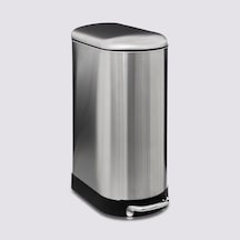 Ariane 30 L Slim Metal Pedallı Çöp Kovası - Soft Close, İç Kovalı, Dar Alan Uyumlu