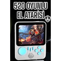 Mini Atari El Atarisi 3.5 İnç Ekran Çift Konsol 666 Adet Retro Oyun Gameboy El Atarisi