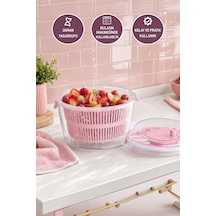 Selka Home Salata Kurutucu 4.4 Lt Pembe