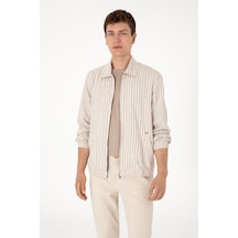 U.S. Polo Assn. Erkek Krem Fermuarlı Gömlek 50299602-VR071