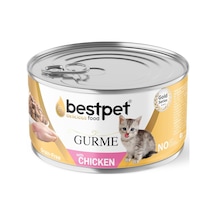 Bestpet Yavru Gurme Kediler İçin, Tahılsız, Jöle İçinde Tavuk Parça Etli Yaş Mama, 85 Gr X 12 Adet 103 Ivory