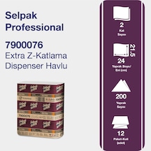 Selpak Professional Extra Z Katlama Dispenser Kağıt Havlu 12 x 200'lü