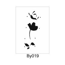 Boyutlu Desen Stencil Şablon 15X30 By-019