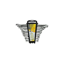 12 Parça Kombine Anahtar Takımı 12'li Düz Yıldız 6x22 Mm Açık Ağız Seti