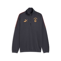 Puma Galatasaray Kıng Erkek Fermuarlı Geniş Kesim Sweatshırt 787645 19 Gri