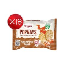 Yayla Popnays Tuzlu Karamel Çeşnili Mısır Ve Pirinç Patlağı 34 G X18