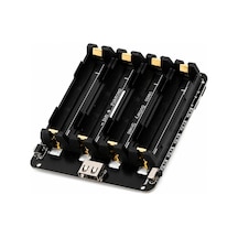 4'lü Anahtarlı 18650 Lityum Pil Yuvası V8 Micro Usb & Type-c Şarj Girişli