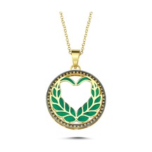 Kayra Mücevher Mineli Başak Burcu Altın Kaplama Kolye