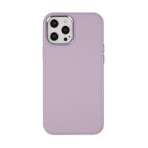 Apple iPhone Uyumlu 12 Pro Max Kılıf Asya Deri Silikon - Lila Bz8683140410452
