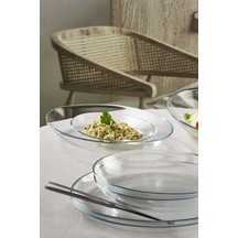 Pasabahce 6'lı Invitation Oval Tabak 15 Cm Şeffaf