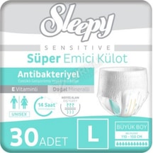 Sleepy Antibakteriyel Emici Külot L Boy 30'lu 1 Numara Sleepy Antibakteriyel Emici Külot L Boy 30'lu 1 Numara