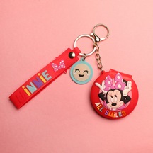 Minnie Mouse Tasarımlı Ayna Anahtarlık-1686