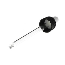 Cam Damlalıklı Siyah Beyaz Plastik Kapak 18 Mm 300 Adet