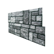 5 Adet X Karma Taş Desenli 3D Strafor Köpük Duvar Kaplama Paneli (446785828)