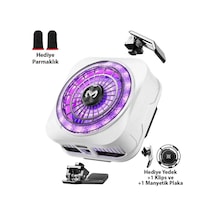 Memo Cx21 18w Manyetik Telefon Soğutucu Rgb Işıklı Yarı İletken Buz Soğutmalı Mobil Oyun Fanı- 5775